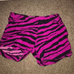 Fuchsia pink zebra cheerleading spandex